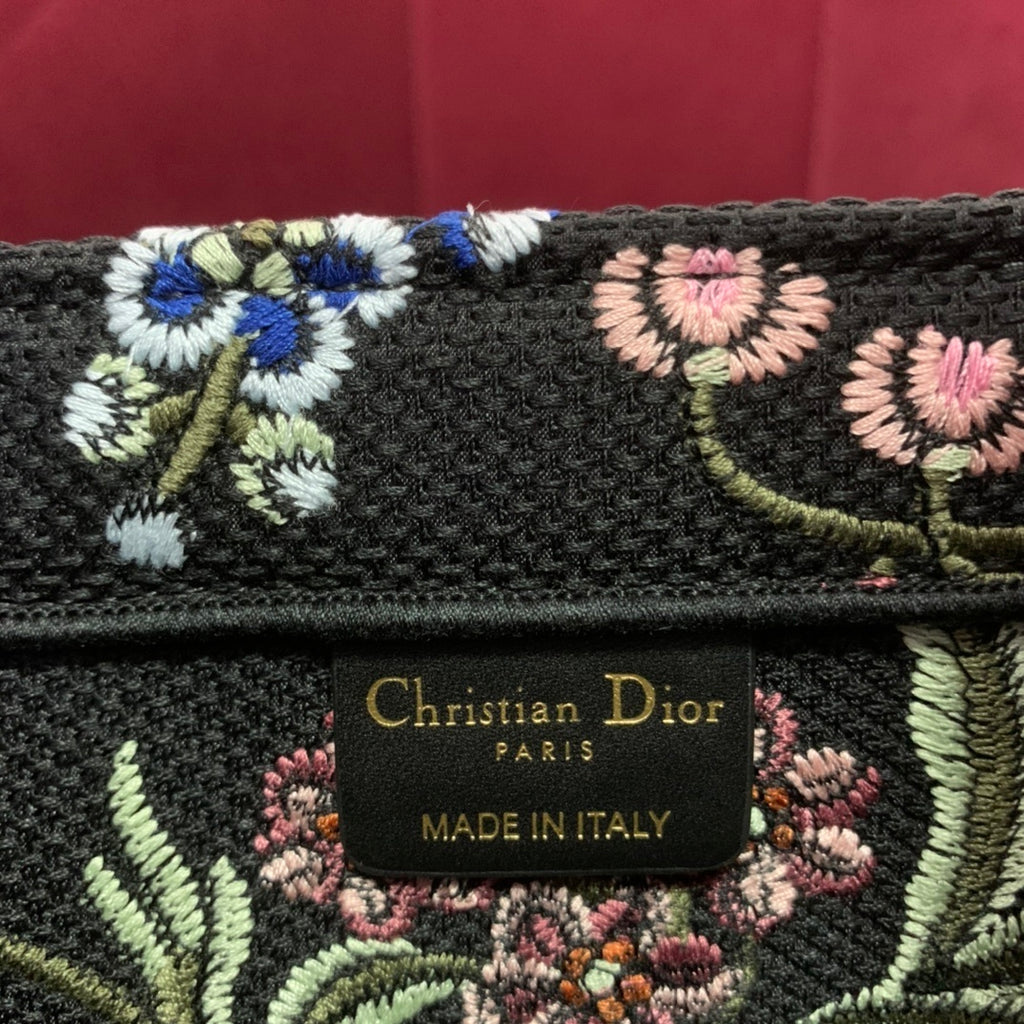 Christian Dior Book Tote Petites Fleurs Embroidered Bag