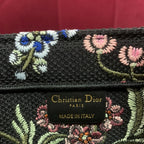 Christian Dior Book Tote Petites Fleurs Embroidered Bag