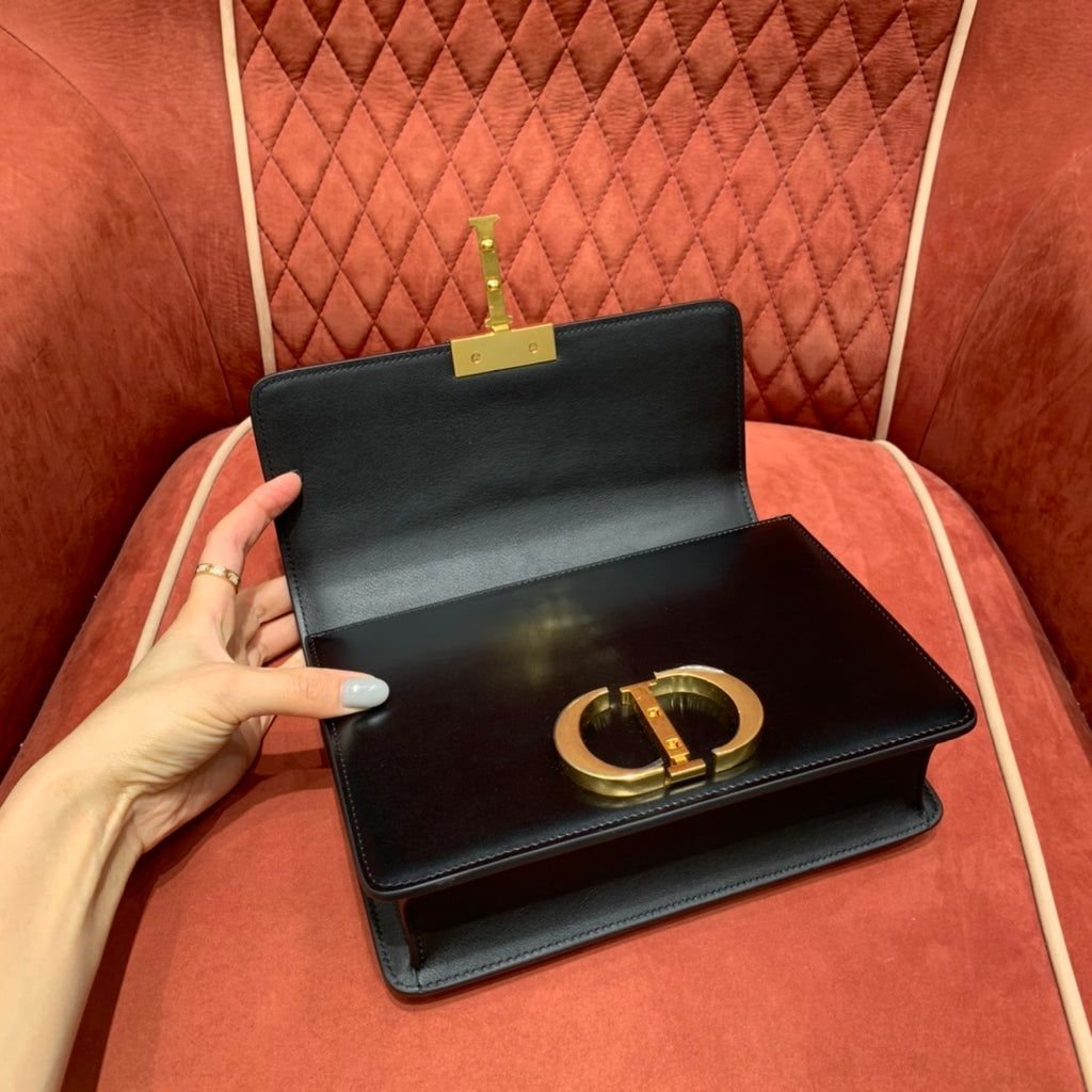 Christian Dior 30 Montaigne Patent Leather Handbag