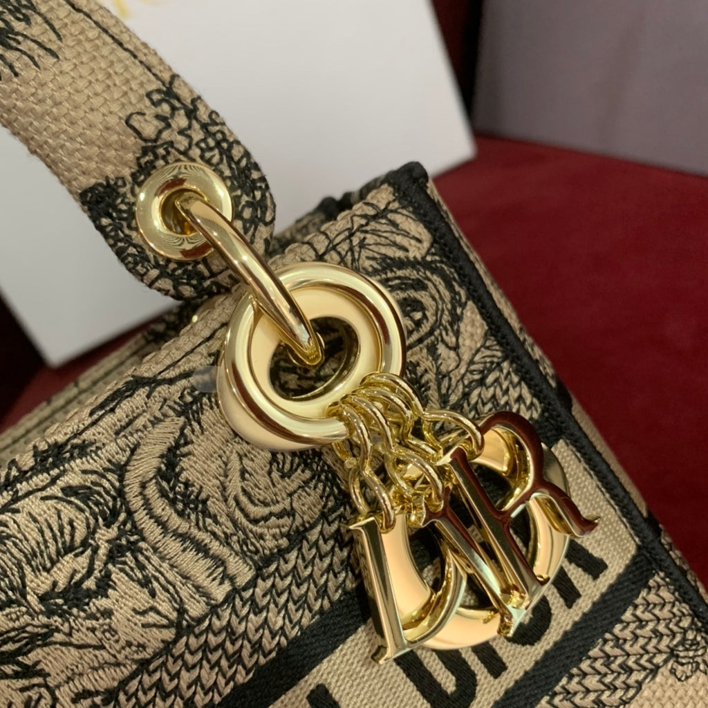 Christian Dior Mini Lady Dior Embroidered Bag