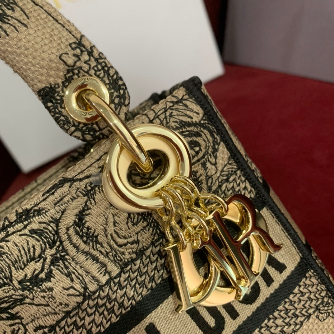 Christian Dior Mini Lady Dior Embroidered Bag