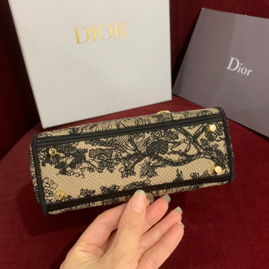 Christian Dior Mini Lady Dior Embroidered Bag