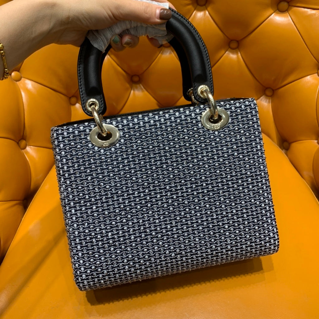 Christian Dior Lady Dior Five-Compartment Sun Beaded Bag