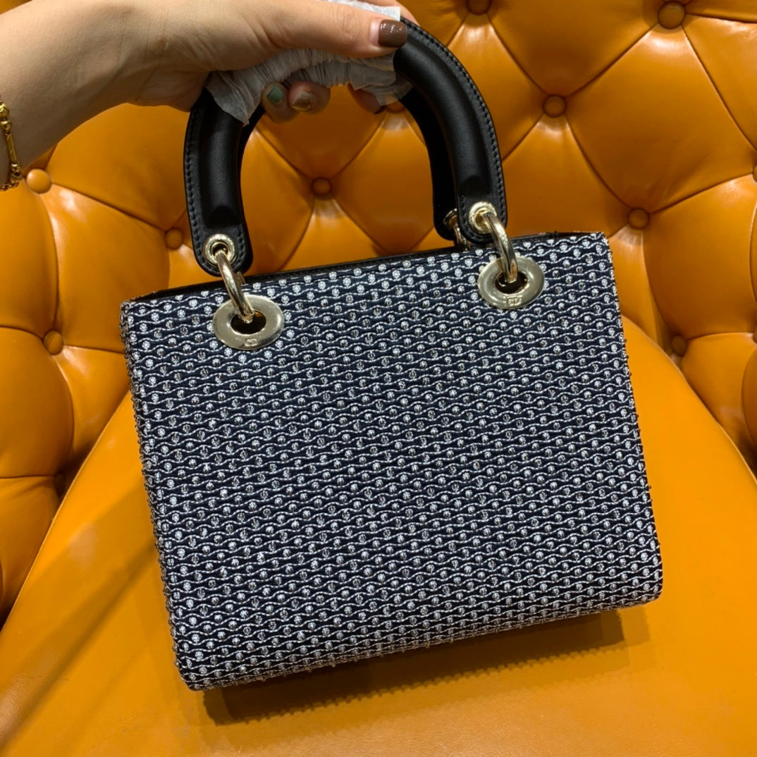 Christian Dior Lady Dior Five-Compartment Sun Beaded Bag
