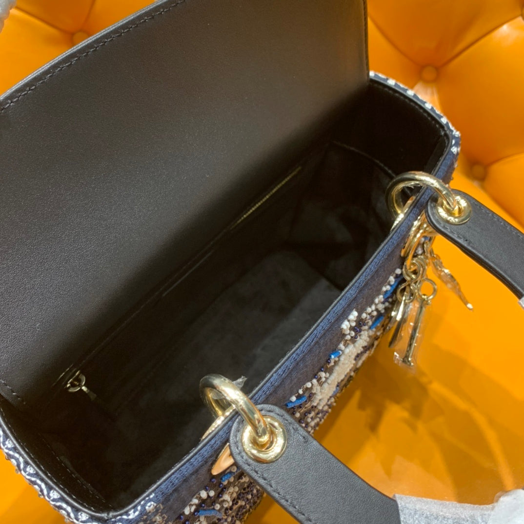 Christian Dior Lady Dior Five-Compartment Sun Beaded Bag
