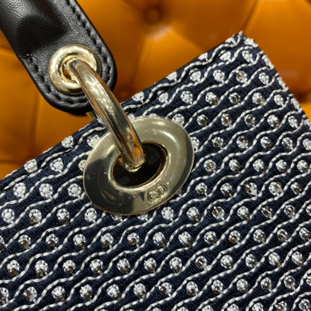 Christian Dior Lady Dior Five-Compartment Sun Beaded Bag