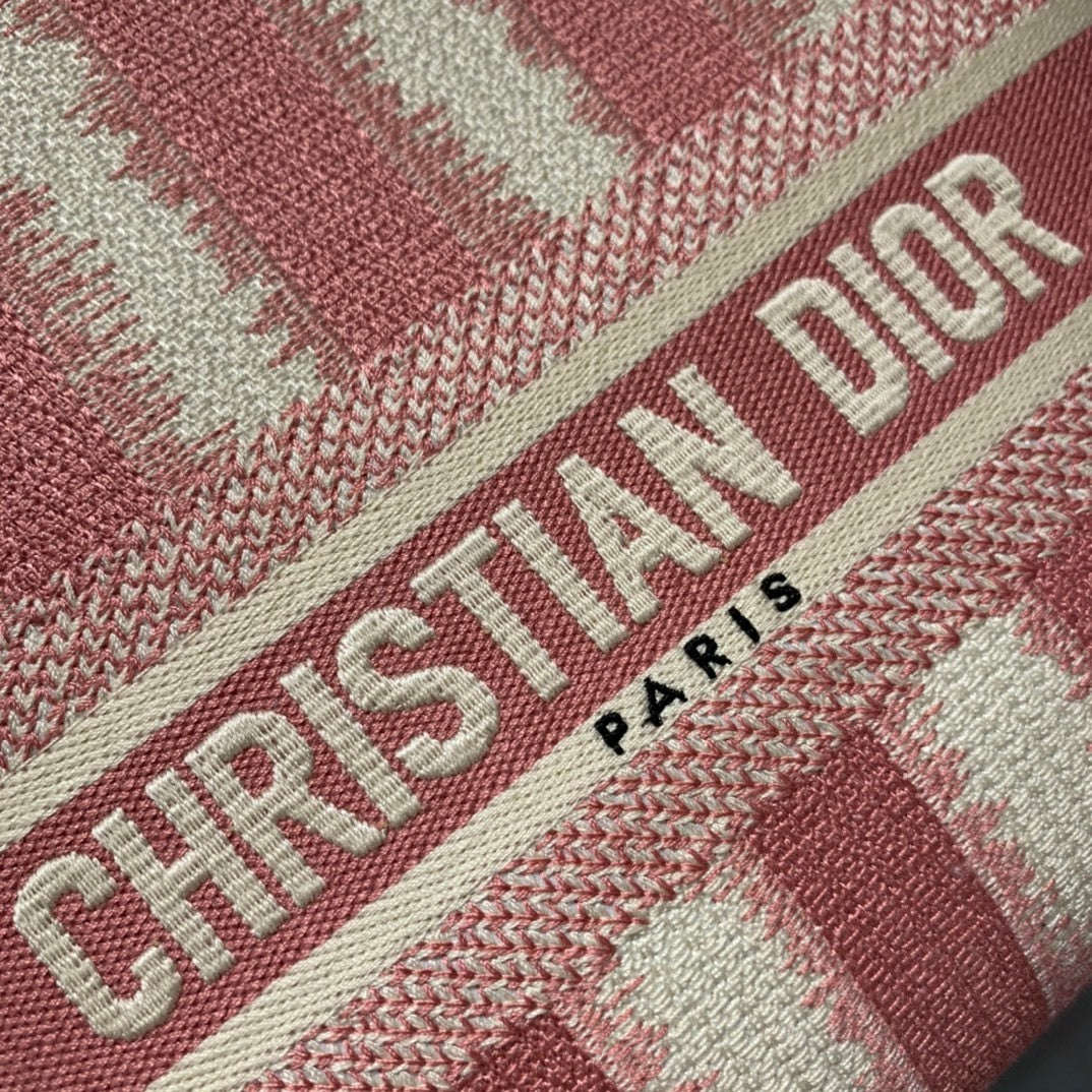 Christian Dior Lady Dior Five-Compartment Striped Bag