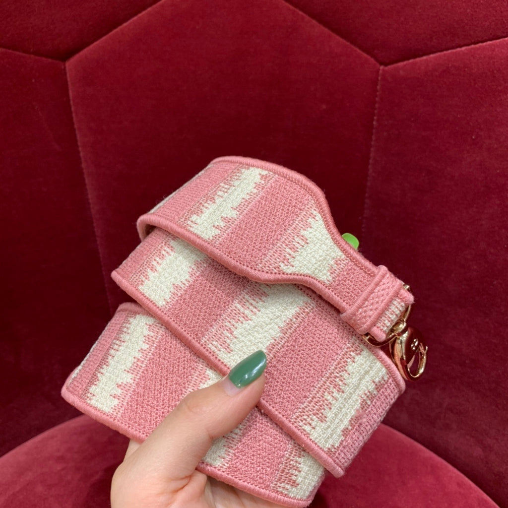 Christian Dior Lady Dior Five-Compartment Striped Bag