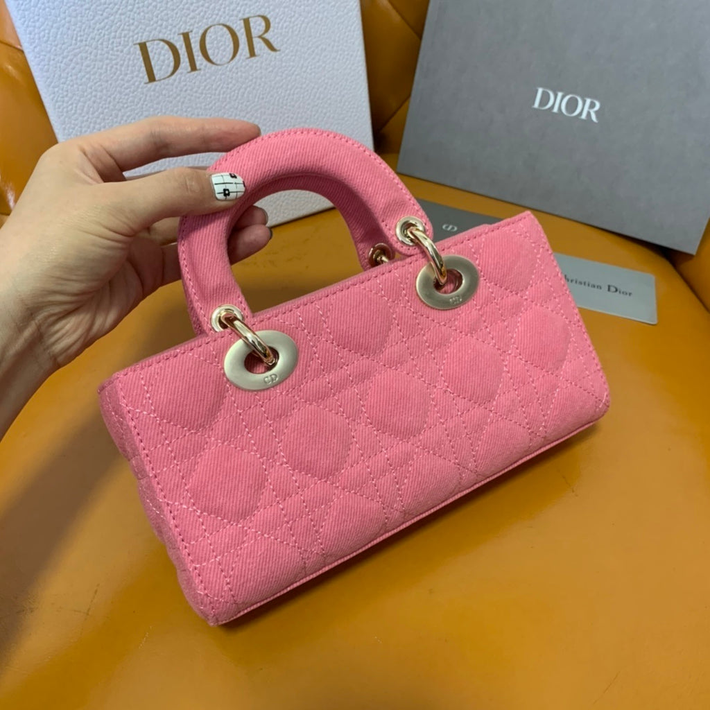 Christian Dior D-Joy Small Denim Bag