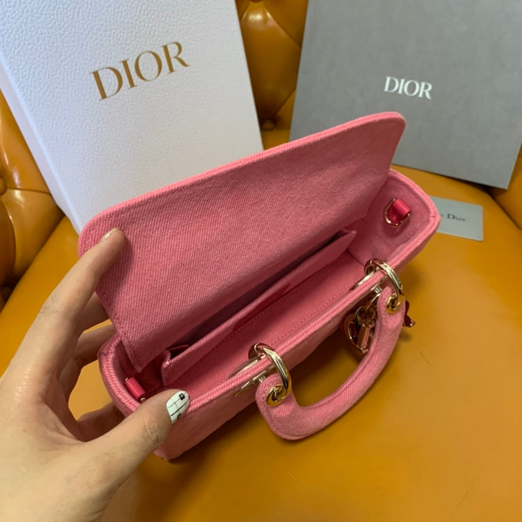 Christian Dior D-Joy Small Denim Bag