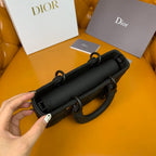 Christian Dior Lady D-Joy Matte Black Handbag