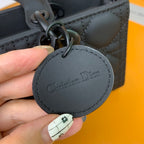 Christian Dior Lady D-Joy Matte Black Handbag
