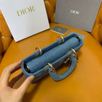 Christian Dior D-Joy Small Denim Bag