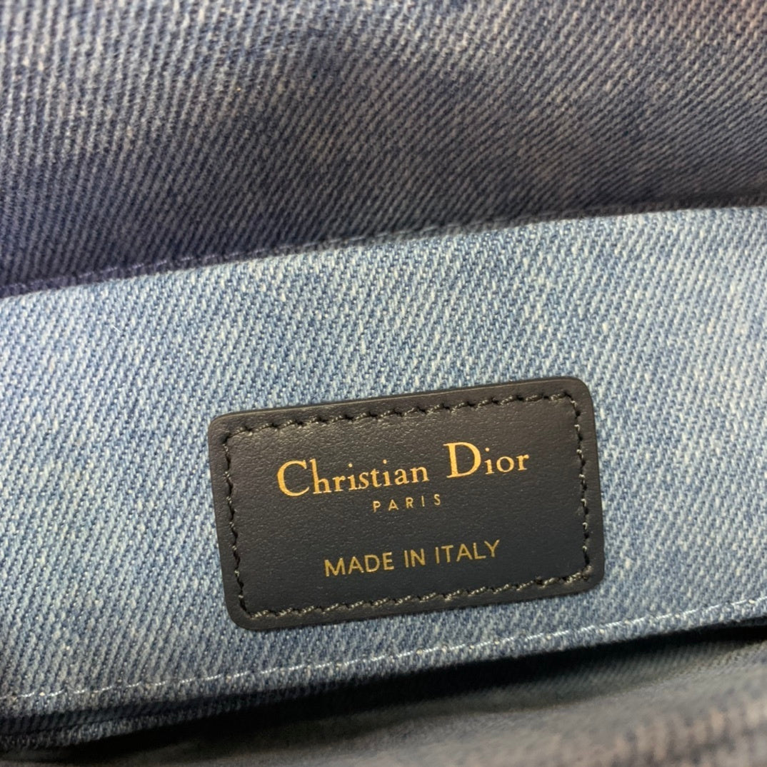 Christian Dior D-Joy Small Denim Bag