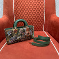Christian Dior Lady D-Joy Embroidered Macramé Handbag