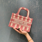 Christian Dior Book Tote Mini Mille Fleurs Embroidered Bag
