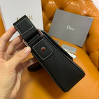 Christian Dior Men’s Saddle Leather Messenger Bag