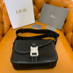 Christian Dior Men’s Saddle Leather Messenger Bag