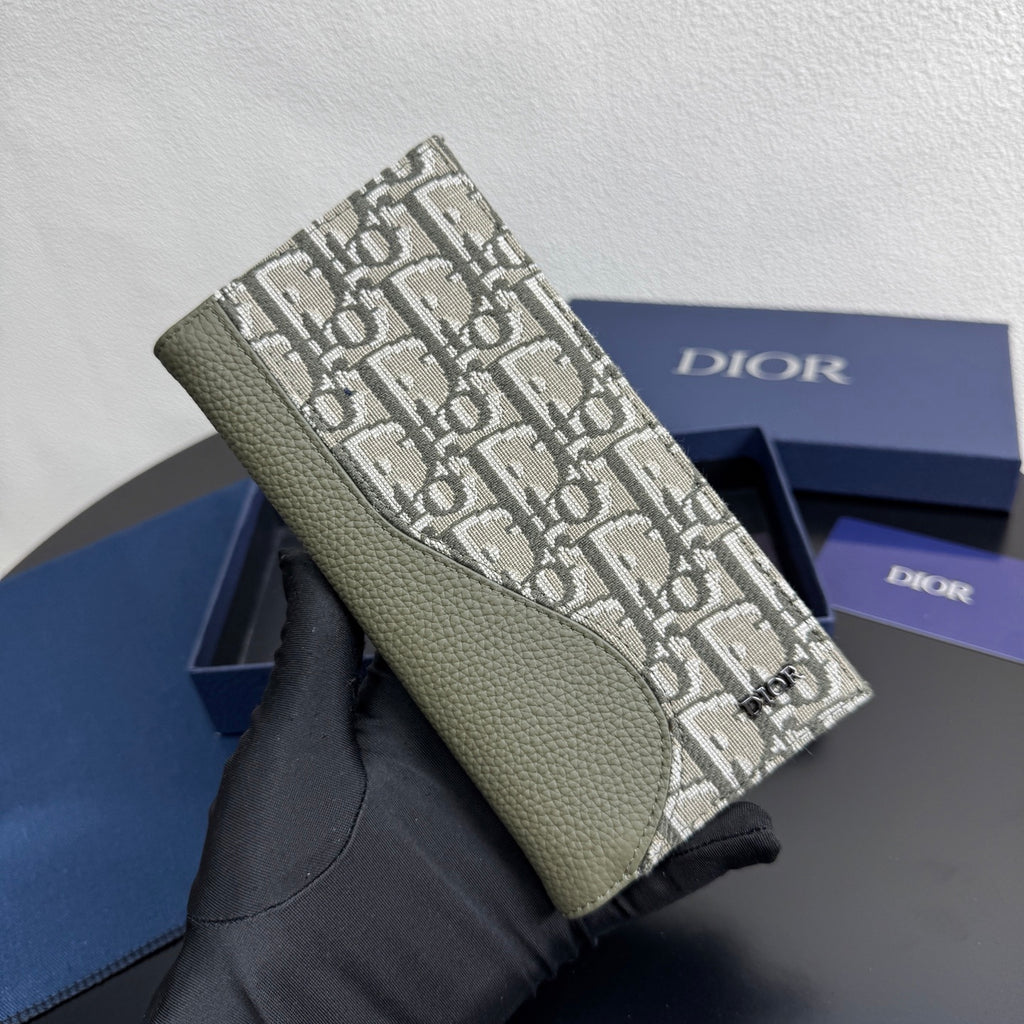 Christian Dior Vertical Bi-Fold Long Wallet