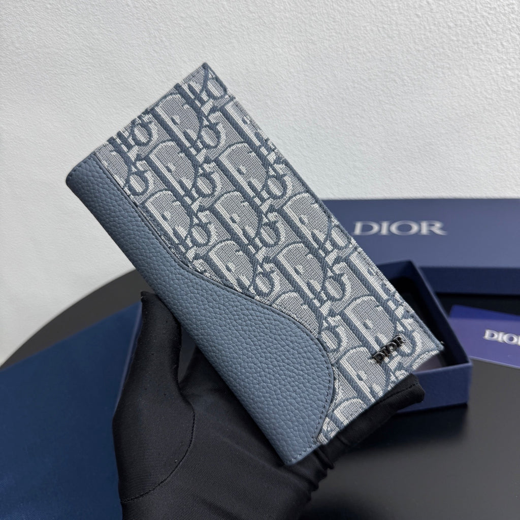 Christian Dior Vertical Bi-Fold Long Wallet