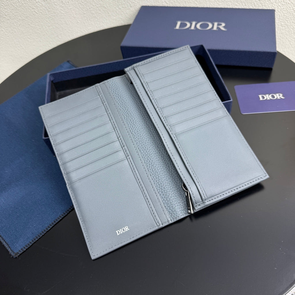 Christian Dior Vertical Bi-Fold Long Wallet
