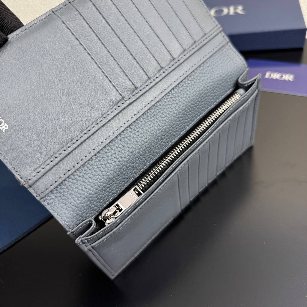 Christian Dior Vertical Bi-Fold Long Wallet