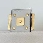 FENDI Baguette Canvas Embroidered Handbag