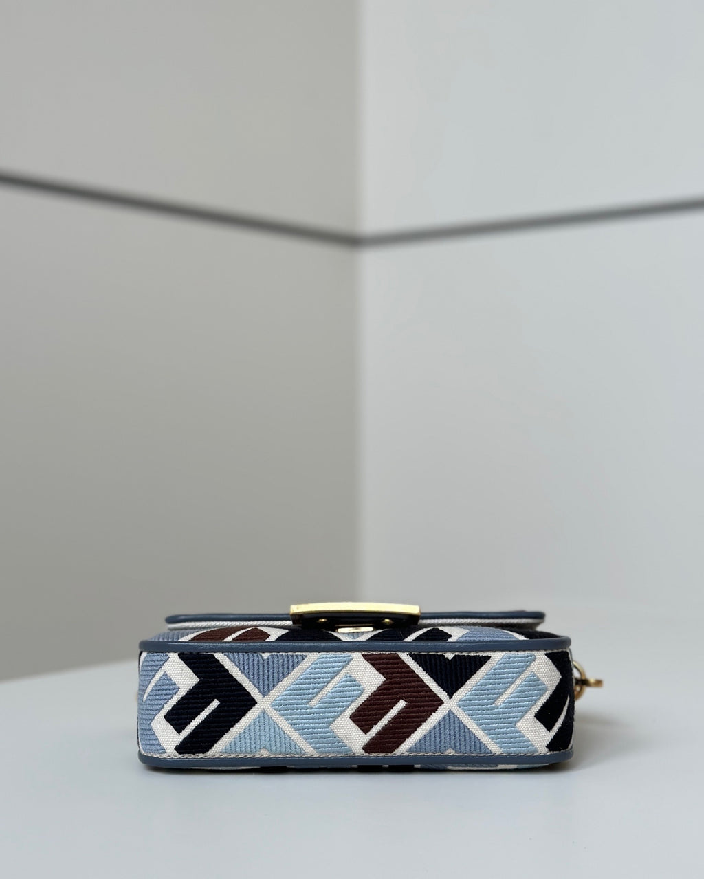 FENDI Baguette Canvas Embroidered Handbag (Small)
