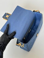 FENDI Baguette Canvas Embroidered Handbag