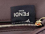 FENDI Peekaboo Ostrich Leather Handbag