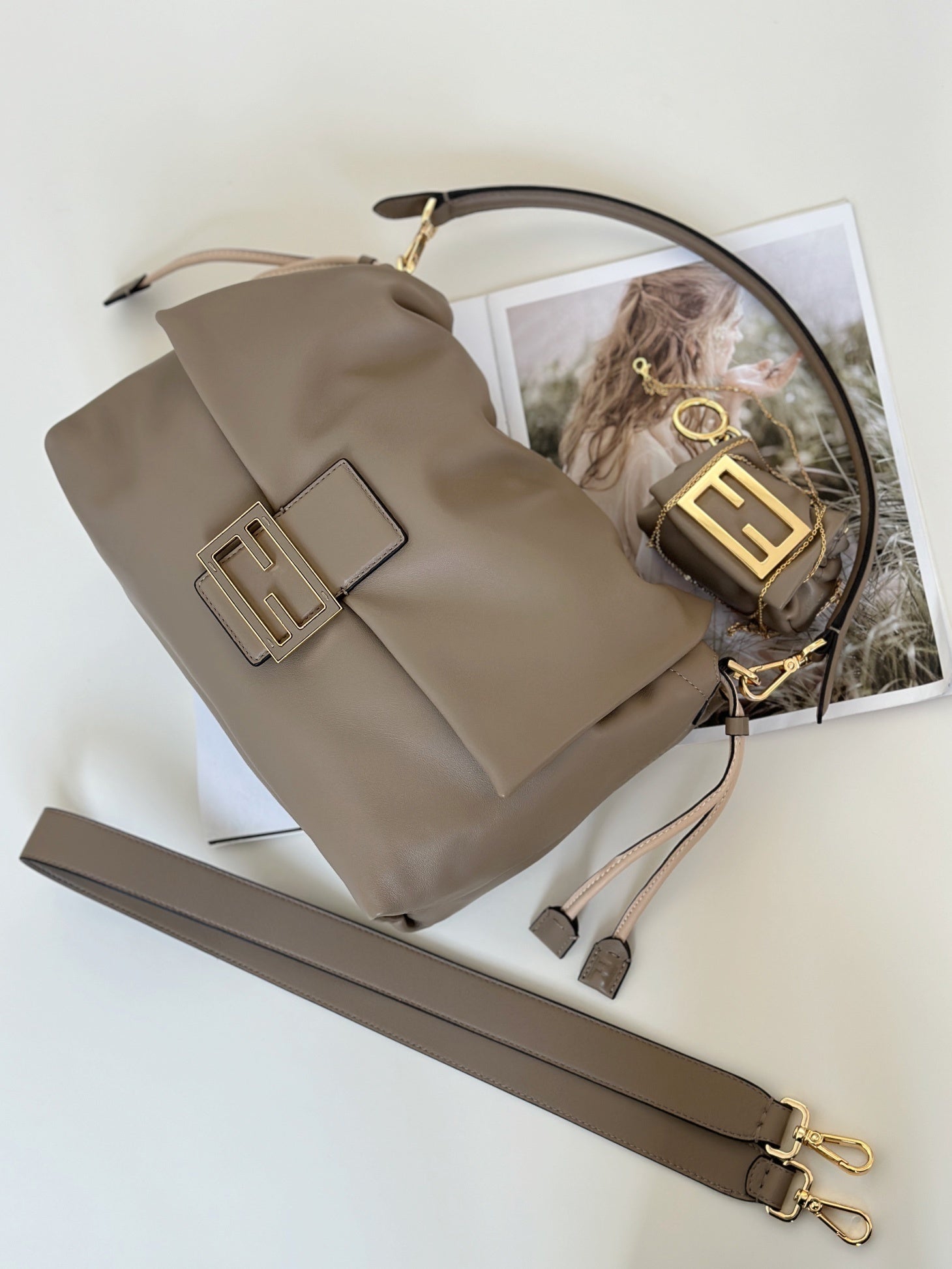 FENDI Mamma Baguette Large Handbag
