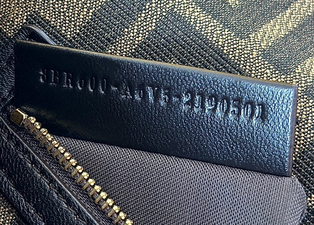 FENDI Baguette FF Canvas Handbag