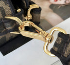 FENDI Baguette FF Canvas Handbag