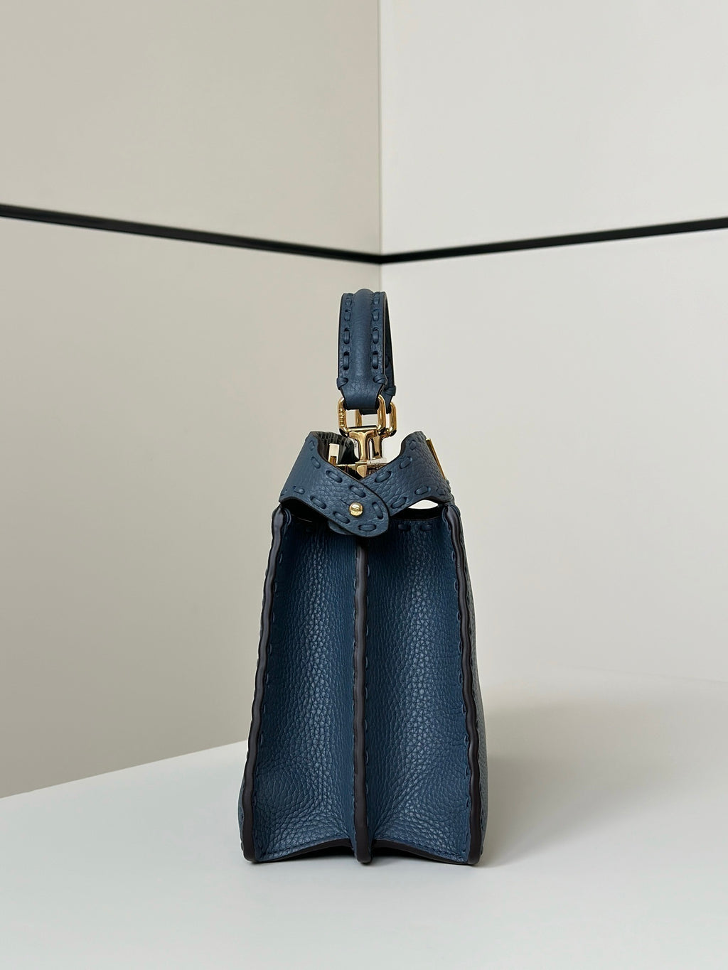 FENDI Peekaboo Small Leather Handbag