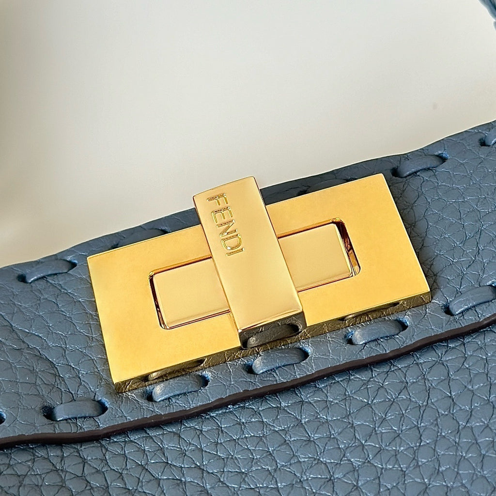 FENDI Peekaboo Small Leather Handbag
