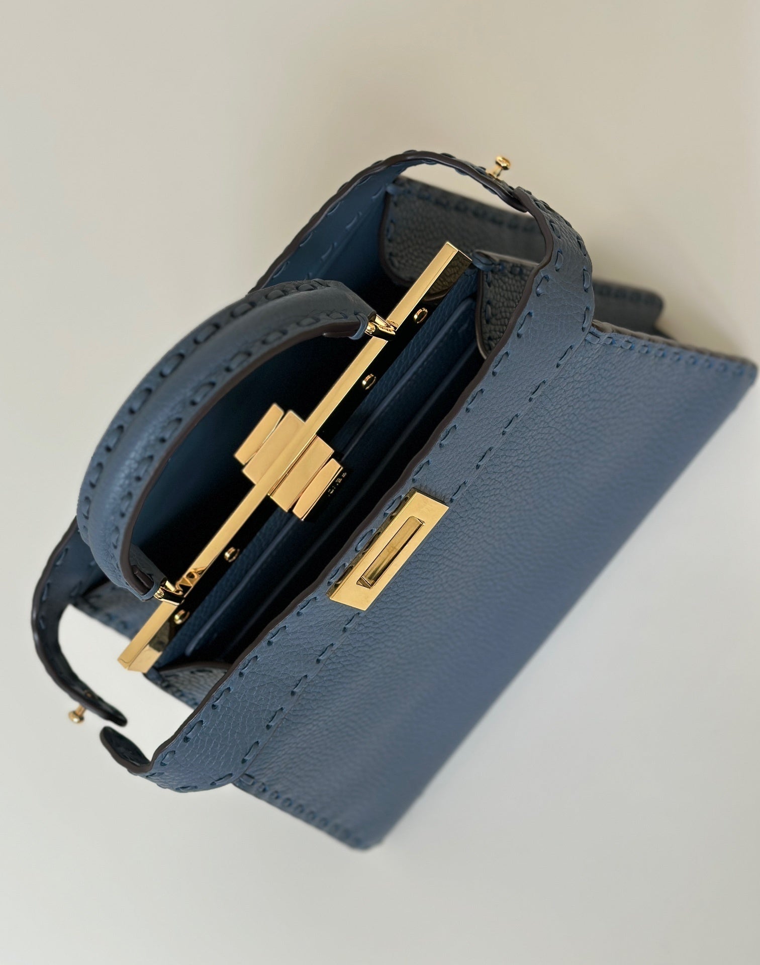 FENDI Peekaboo Small Leather Handbag