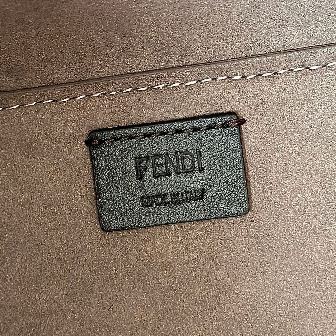 FENDI Origami Grained Leather Foldable Bag