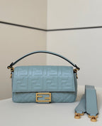 FENDI Baguette Lambskin FF Handbag