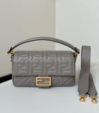 FENDI Baguette Lambskin FF Handbag