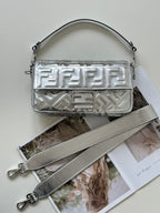 FENDI Baguette Lambskin FF Handbag