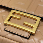 FENDI Baguette Lambskin FF Handbag