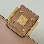 FENDI Baguette Lambskin FF Handbag