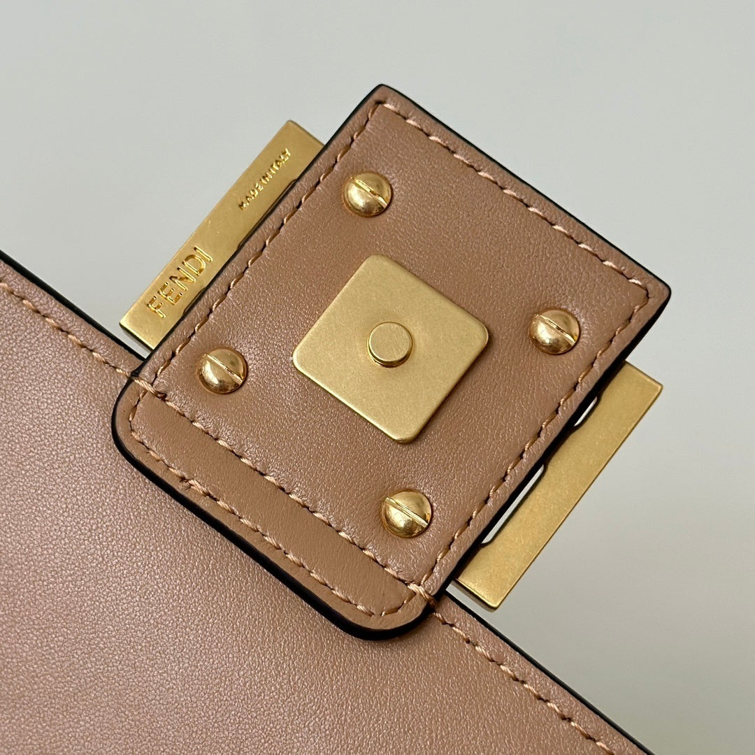 FENDI Baguette Lambskin FF Handbag