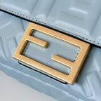 FENDI Baguette Lambskin FF Handbag (Small)
