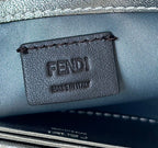 FENDI Mini Baguette Crystal-Embellished Handbag