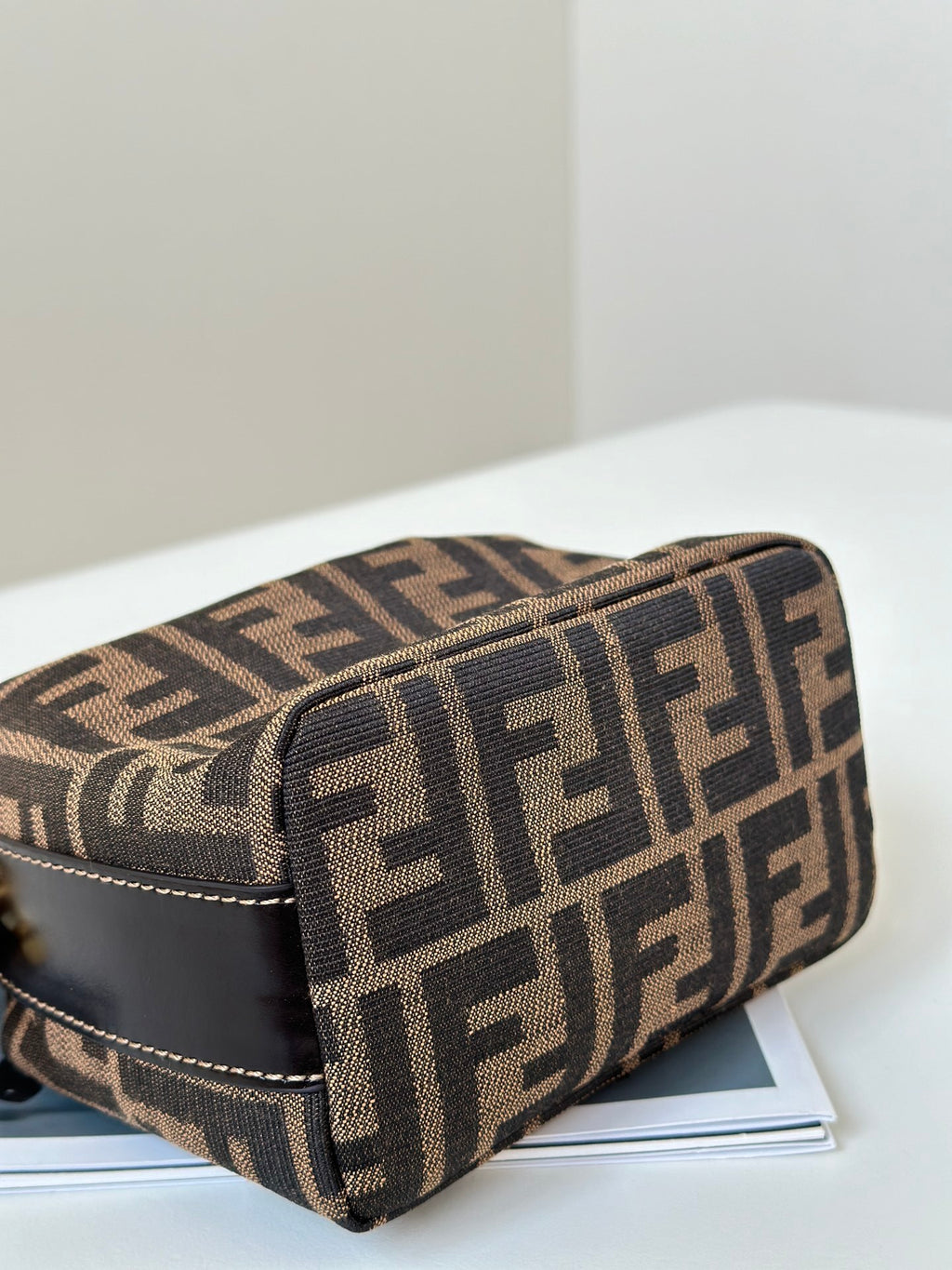 FENDI Vintage-Style Box Handbag