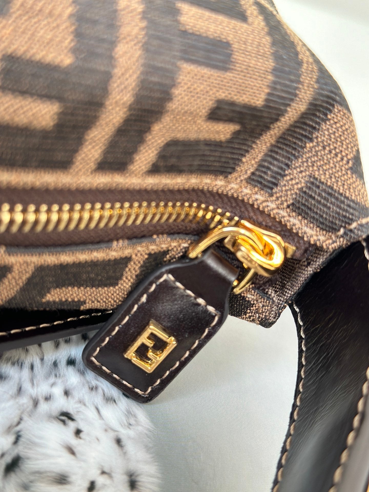 FENDI Vintage-Style Box Handbag