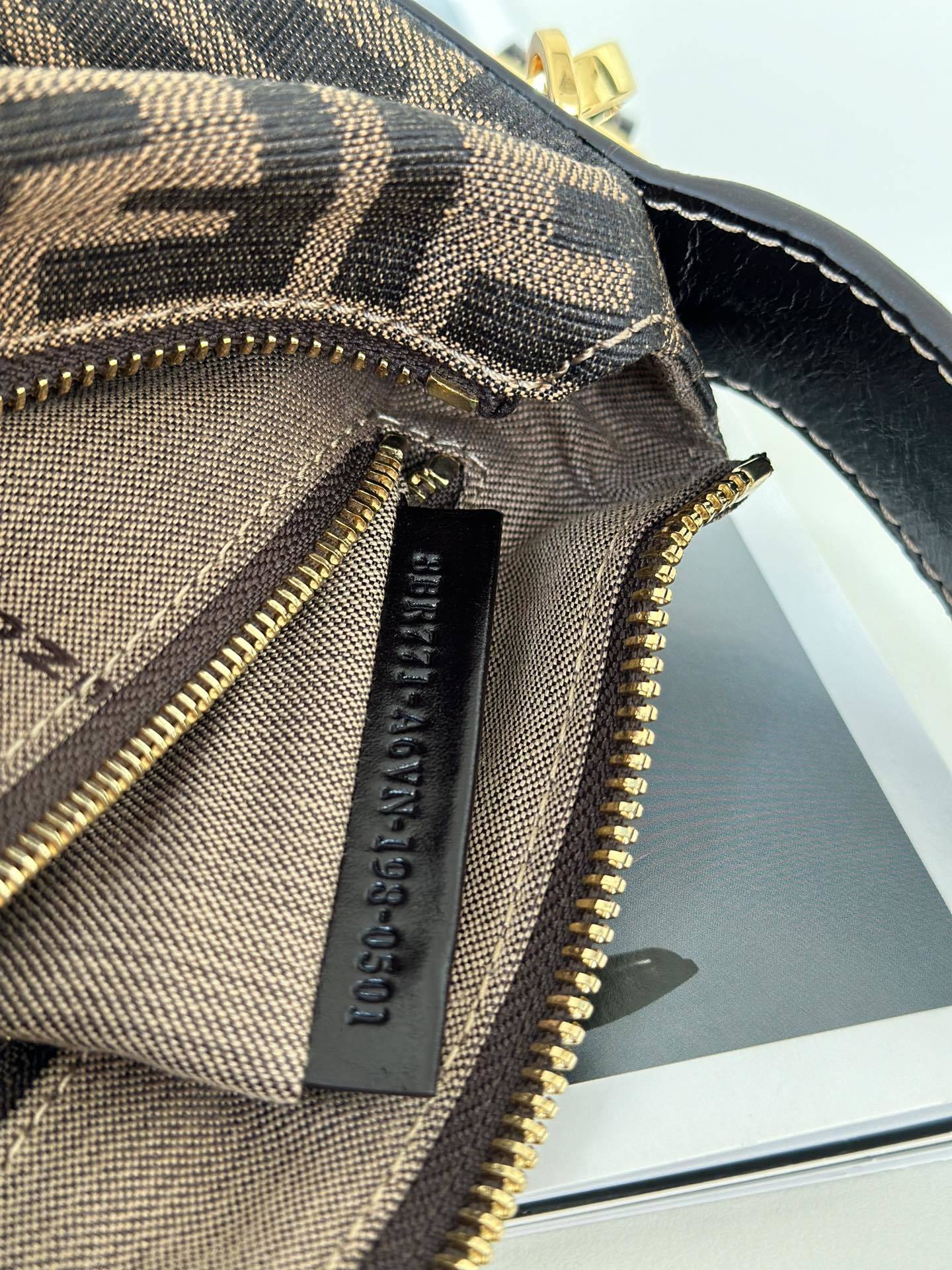 FENDI Vintage-Style Box Handbag