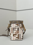 FENDI Mini Denim Bucket Bag