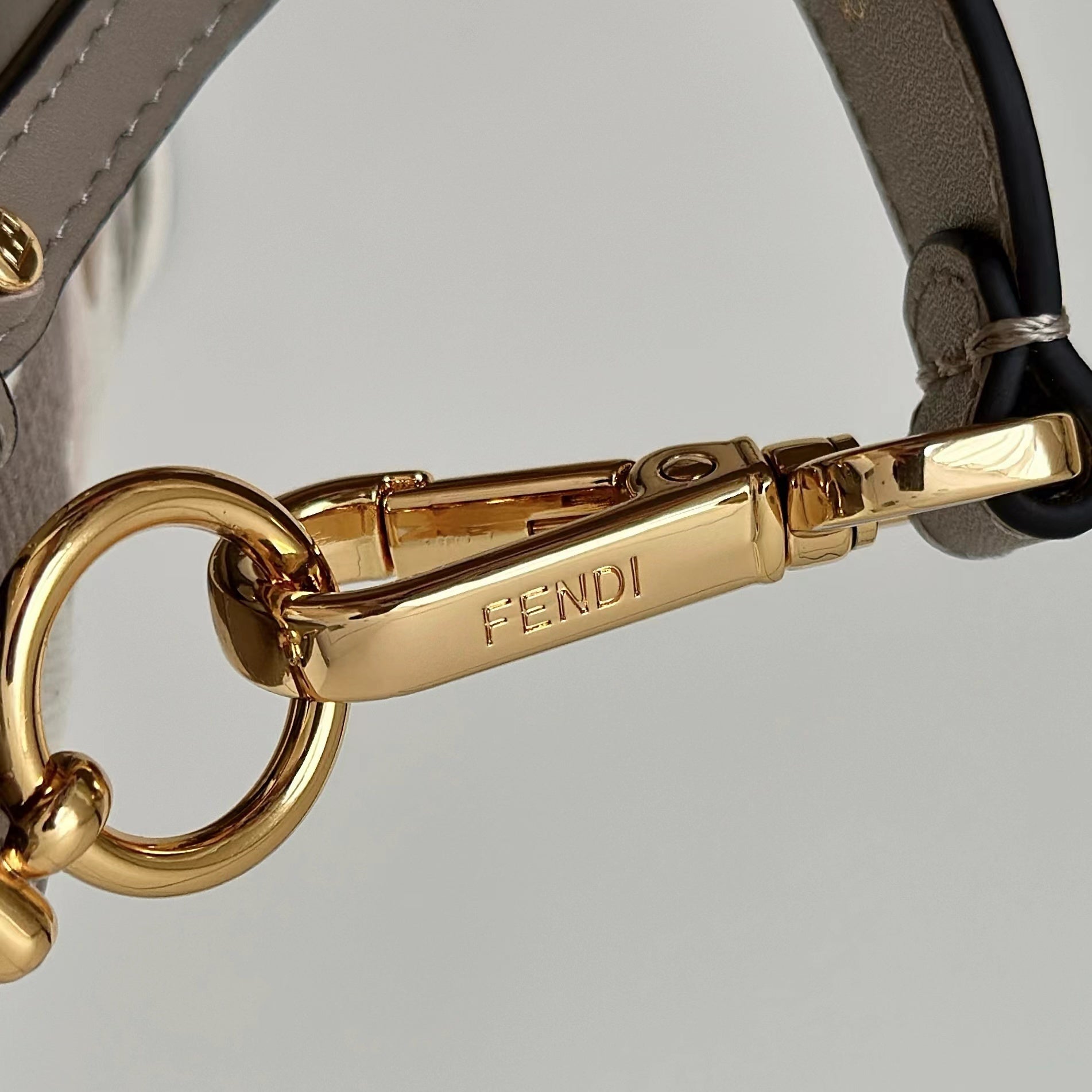 FENDI Mini Denim Bucket Bag